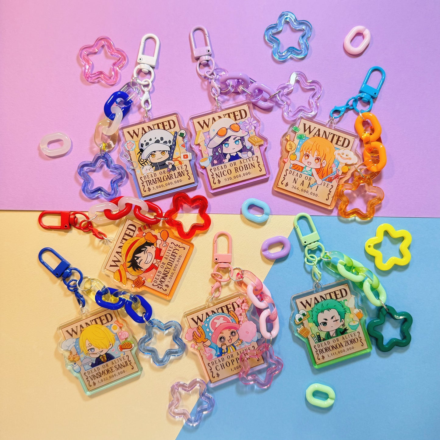 OP Pirate Keychains